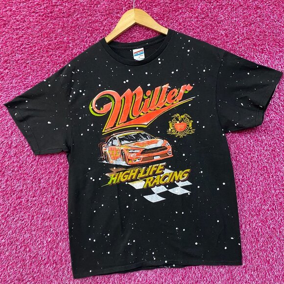 Junkfood Miller HighLife Racing Graphic Design T-Shirt Medium - Picture 3 of 4